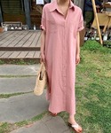 シャツワンピース 選べる2TYPEシャツワンピースの詳細画像1
