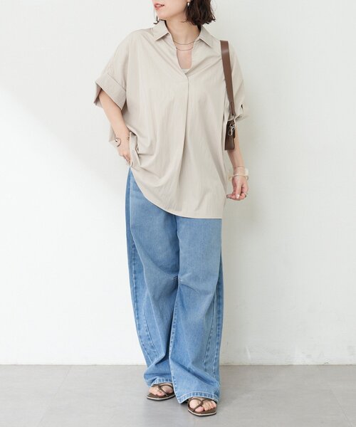 continuer de NICE CLAUP ブラウス シャツ ドルマンスキッパー
