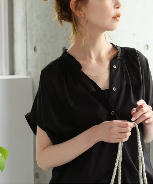 JOURNAL STANDARD 80ローンタックボリュームシャツ ブラック系 JOURNAL STANDARD ブラウス シャツ 「WEB限定追加3」80ローン