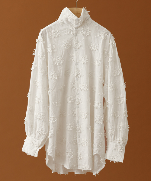 「Spick & Span」 「crinkle crinkle crinkle 」長袖シャツ FREE ホワイト レディース