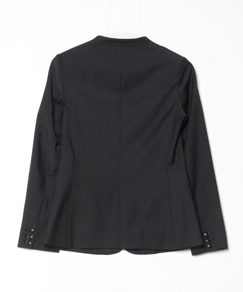 PLST ノーカラー ブラックジャケット PLST 「PLST」 ノーカラージャケット L ブラック レディース