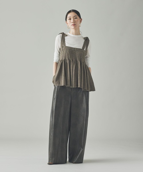 Curensology（カレンソロジー） キャミソール /ウールリネンキャミ