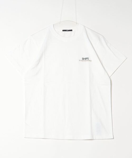 「SHIPS」 半袖Tシャツ MEDIUM ホワイト メンズ