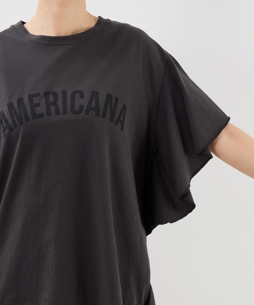 MICA & DEAL　Americana　フリルTシャツ　日本製 MICA & DEAL Americana フリルTシャツ 日本製 - メルカリ