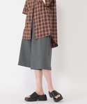 ワイドパンツ ハーフパンツ スラックス パンツ...の詳細画像2