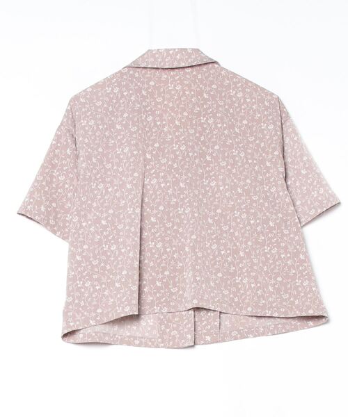 「apres jour」 花柄7分袖シャツ X-LARGE ベージュ レディース