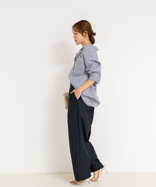 NOLLEY’S(ノーリーズ) MY STANDARD リネン2WAY Bigシャツ レディース FREE 中古 古着 0331 セカンドノーリーズ 2nd NOLLEY'S MY STANDARD リネンシャツ