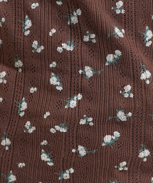 tシャツ 花柄針抜き フライスヘンリー長袖トップス レディース | FREAK'S STORE | 10