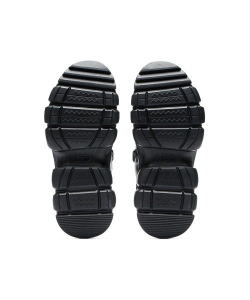 「ONITSUKA TIGER YELLOW COLLECTION」 フラットサンダル 24 ブラック レディース_画像9