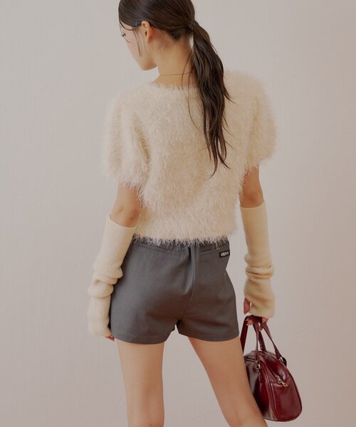 新品未使用 シーニュ　フロントタックショートパンツ miniqu 0サイズ Chico（チコ） パンツ フロントタックショートパンツ レディース