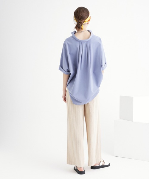 「saloon」 7分袖ブラウス FREE グリーン レディース_画像7