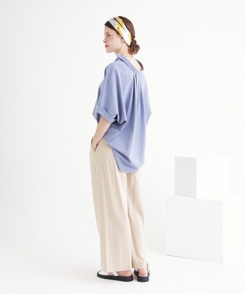 「saloon」 7分袖ブラウス FREE グリーン レディース_画像8