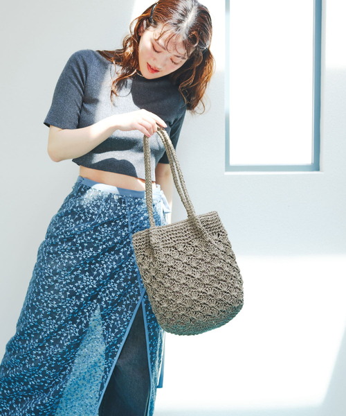 「RODE SKO」 かごバッグ ONE グリーン レディース_画像7
