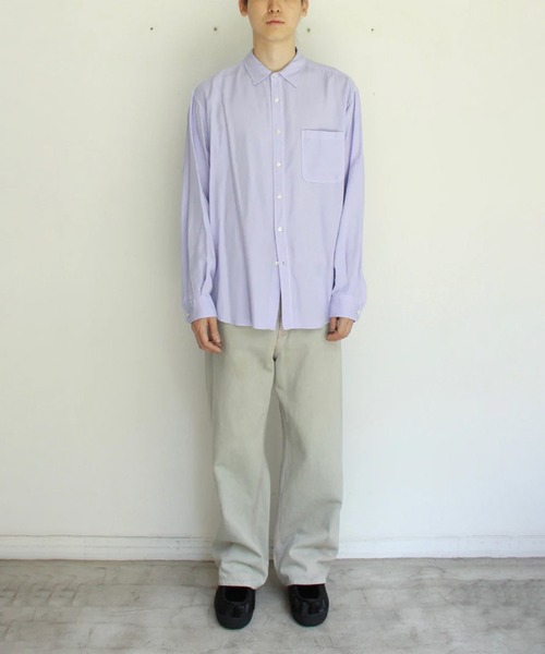シャツ Garment Dyed Dad Shirts PPL メンズの画像