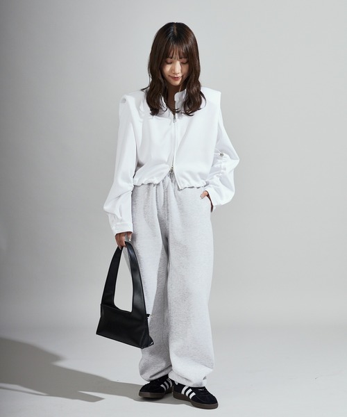 Chick トレーナー スウェット Stand Collar Double Zip Sweatshirt
