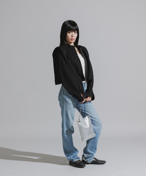 Chick トレーナー スウェット Stand Collar Double Zip Sweatshirt