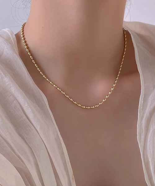 Blanc de Blue ネックレス シリンダーチェーンネックレス レディース