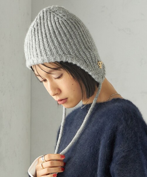 SHIPS（シップス） ニット帽 ニットキャップ perah: ブローチ 付