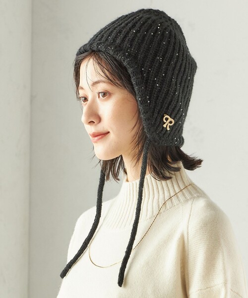 【新品未使用⭐️】トラスミック　イヤーフラップ ニットキャップ SHIPS（シップス） ニット帽 ニットキャップ perah: ブローチ 付