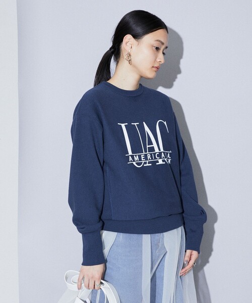 「Firsthand」 スウェットカットソー「AMERICANAコラボ」 M グレー レディース_画像6