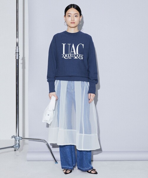 「Firsthand」 スウェットカットソー「AMERICANAコラボ」 M グレー レディース_画像7