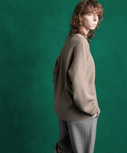 「ENDER PRODUCTS」 長袖ニット L ライトベージュ メンズ_画像3