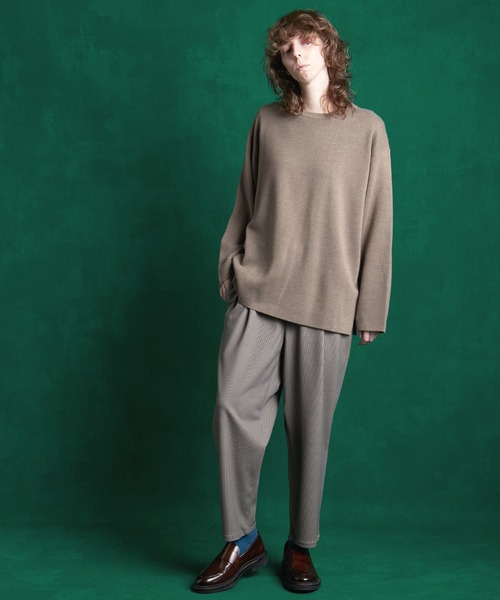 「ENDER PRODUCTS」 長袖ニット L ライトベージュ メンズ_画像5