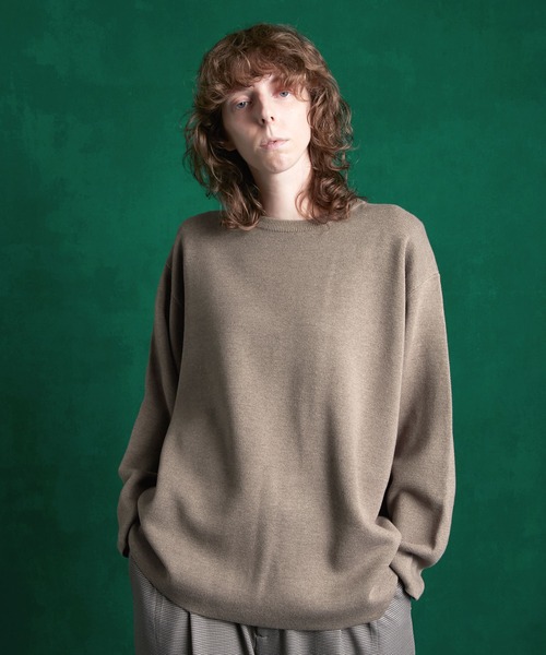 「ENDER PRODUCTS」 長袖ニット L ライトベージュ メンズ_画像6