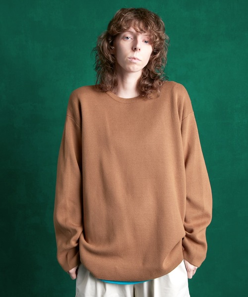 「ENDER PRODUCTS」 長袖ニット L ライトベージュ メンズ_画像8