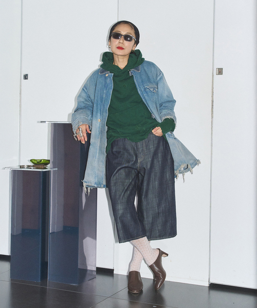 KURO トレーナー スウェット MORE DAMAGE WASHED SWEAT PARKA 964072