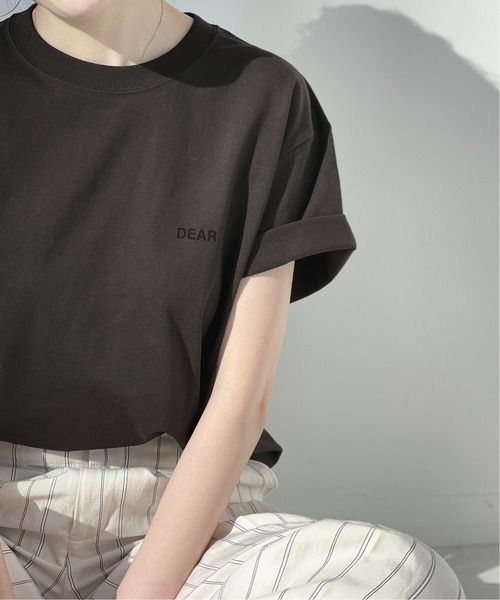 「Spick & Span」 半袖Tシャツ FREE チャコールグレー レディース_画像3
