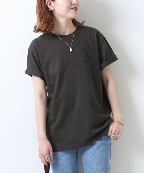 「Spick & Span」 半袖Tシャツ FREE チャコールグレー レディース_画像7