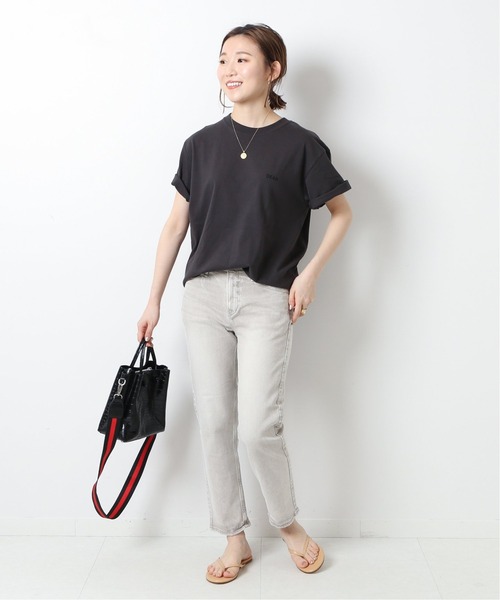 「Spick & Span」 半袖Tシャツ FREE チャコールグレー レディース_画像9