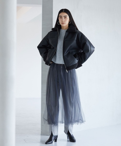 「DOUX ARCHIVES」 ブルゾン FREE ブラック レディース_画像7