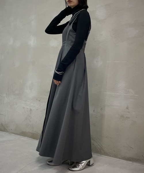 「&g'aime」 キャミソールワンピース FREE ブラック レディース_画像7