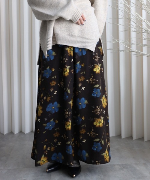 マクロナ　スカート ベロア楊柳タイトスカート(S ブラック): スカート｜Right-on公式