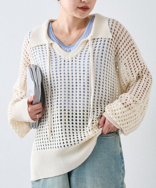 「CIAOPANIC TYPY」 長袖ニット ONE SIZE オフホワイト レディース_画像8