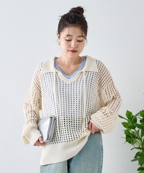「CIAOPANIC TYPY」 長袖ニット ONE SIZE オフホワイト レディース_画像9