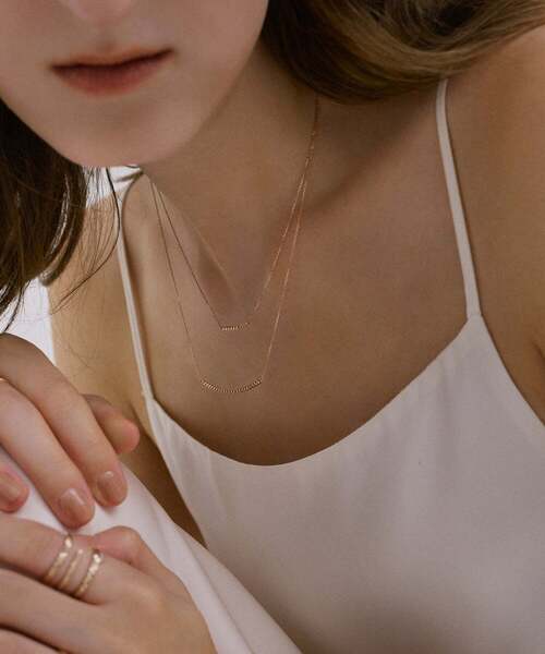 ネックレス ROSETEN・ミラーカットバーネックレス「S」 レディースの画像