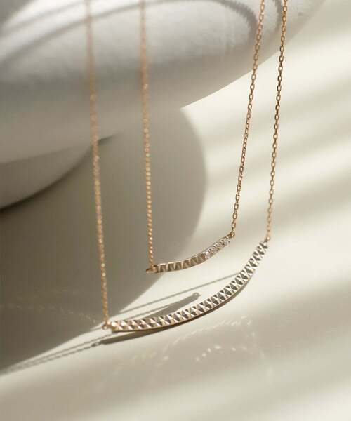 ネックレス ROSETEN・ミラーカットバーネックレス「S」 レディースの画像