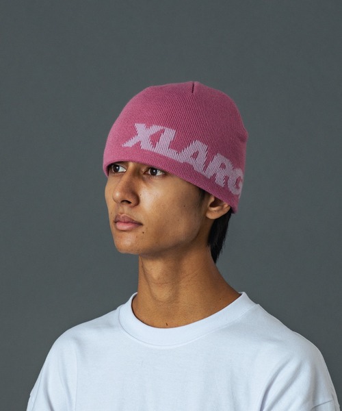 XLARGE（エクストラ ラージ） ニット帽 ニットキャップ STANDARD LOGO