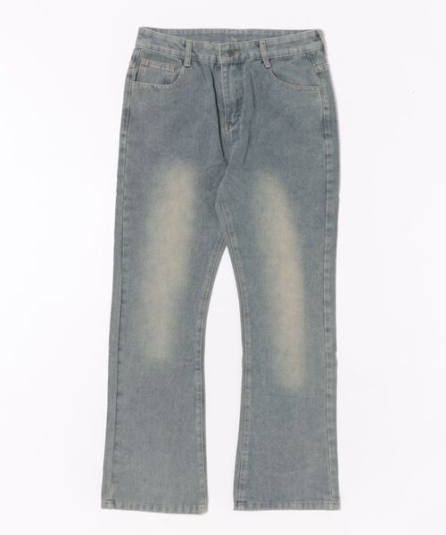 ジーンズ デニム デニムパンツ ハイウェストワイドレッグデニム