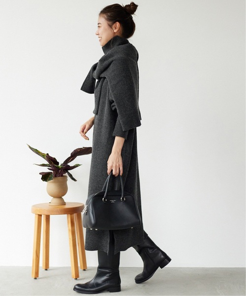 「JOURNAL STANDARD relume」 ニットワンピース FREE チャコールグレー レディース_画像4