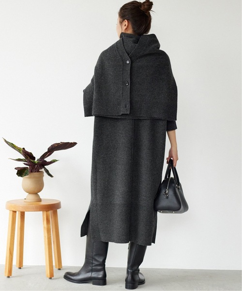 「JOURNAL STANDARD relume」 ニットワンピース FREE チャコールグレー レディース_画像6