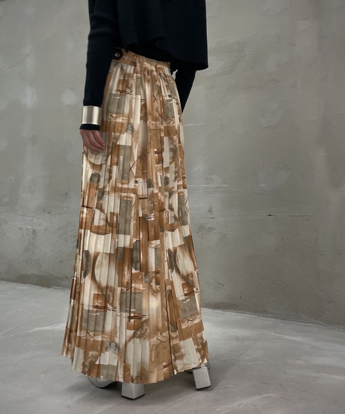 「&g'aime」 プリーツスカート FREE グレー レディース_画像8