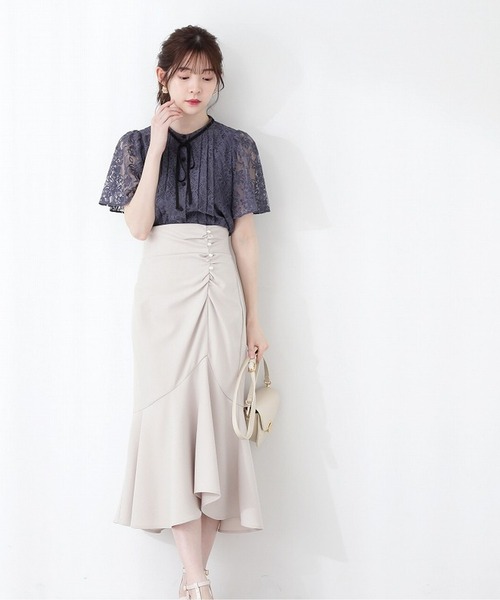 「PROPORTION BODY DRESSING」 半袖ブラウス SMALL ホワイト系その他 レディース_画像6