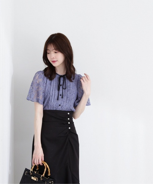 「PROPORTION BODY DRESSING」 半袖ブラウス SMALL ホワイト系その他 レディース_画像8