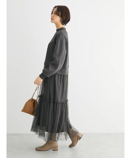 「Sugar spoon」 ドッキングワンピース FREE ブラック レディース_画像8