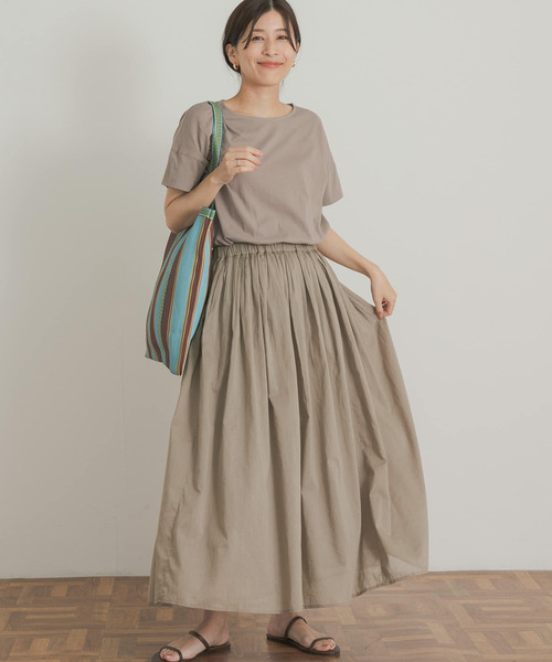 「URBAN RESEARCH DOORS」 半袖ワンピース MEDIUM グリーン レディース_画像3