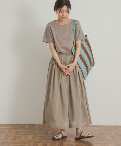 「URBAN RESEARCH DOORS」 半袖ワンピース MEDIUM グリーン レディース_画像5